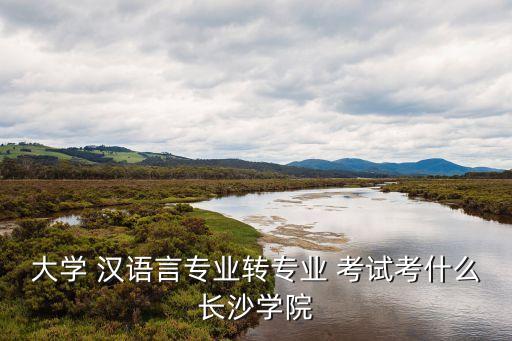 大學(xué) 漢語(yǔ)言專業(yè)轉(zhuǎn)專業(yè) 考試考什么長(zhǎng)沙學(xué)院
