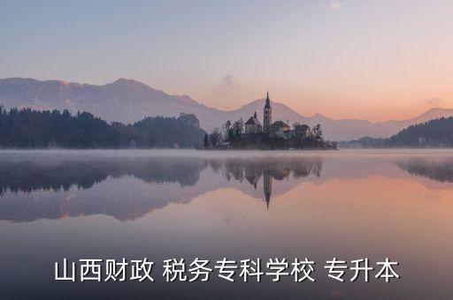 山西財(cái)政 稅務(wù)?？茖W(xué)校 專升本