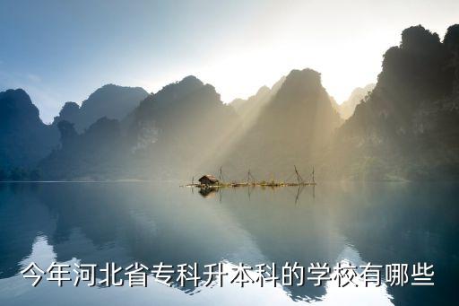 今年河北省?？粕究频膶W校有哪些