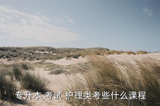  專升本 考試 護(hù)理類考些什么課程
