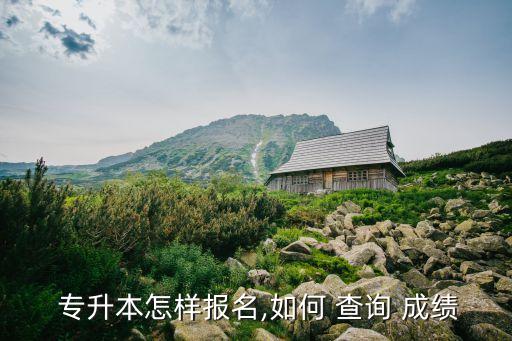  專升本怎樣報名,如何 查詢 成績