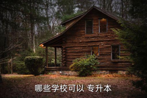 哪些學?？梢?專升本