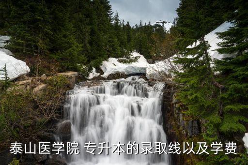 泰山醫(yī)學(xué)院 專升本的錄取線以及學(xué)費(fèi)