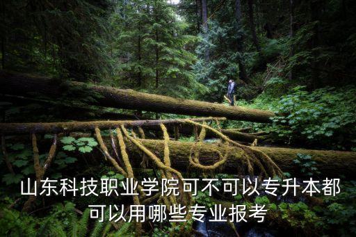  山東科技職業(yè)學(xué)院可不可以專(zhuān)升本都可以用哪些專(zhuān)業(yè)報(bào)考