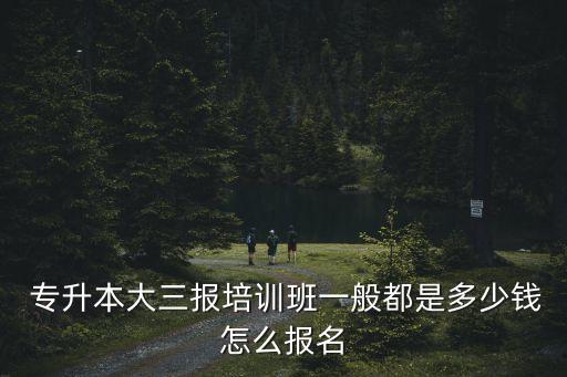  專升本大三報培訓(xùn)班一般都是多少錢怎么報名