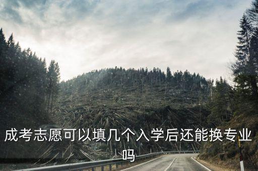 成考志愿可以填幾個(gè)入學(xué)后還能換專業(yè)嗎