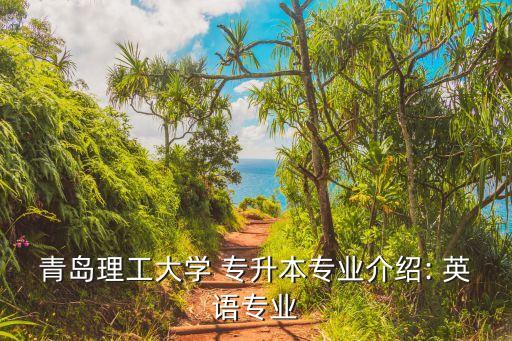 青島理工大學 專升本專業(yè)介紹: 英語專業(yè)