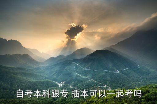 報(bào)了專(zhuān)升本還可以報(bào)專(zhuān)插本嗎