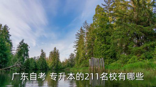 廣東自考 專(zhuān)升本的211名校有哪些