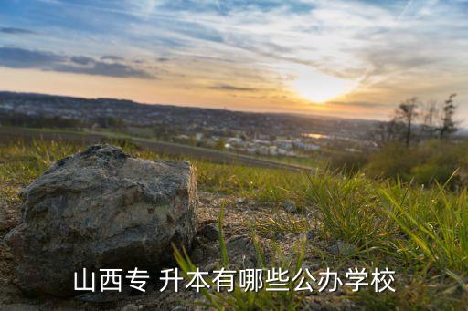 山西專(zhuān) 升本有哪些公辦學(xué)校