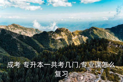 成考 專升本一共考幾門(mén),專業(yè)課怎么復(fù)習(xí)