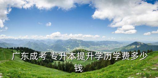  廣東成考 專(zhuān)升本提升學(xué)歷學(xué)費(fèi)多少錢(qián)
