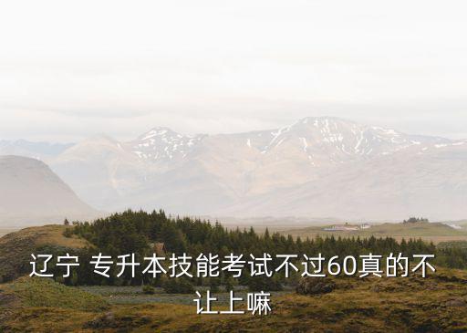 遼寧 專(zhuān)升本技能考試不過(guò)60真的不讓上嘛