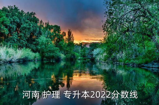  河南 護理 專升本2022分?jǐn)?shù)線