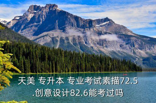 天美 專升本 專業(yè)考試素描72.5.創(chuàng)意設(shè)計82.6能考過嗎