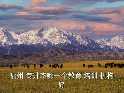 福州 專升本哪一個教育 培訓(xùn) 機(jī)構(gòu)好