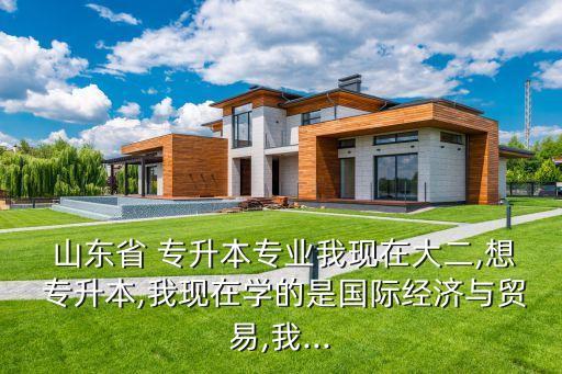  山東省 專升本專業(yè)我現(xiàn)在大二,想 專升本,我現(xiàn)在學(xué)的是國際經(jīng)濟(jì)與貿(mào)易,我...