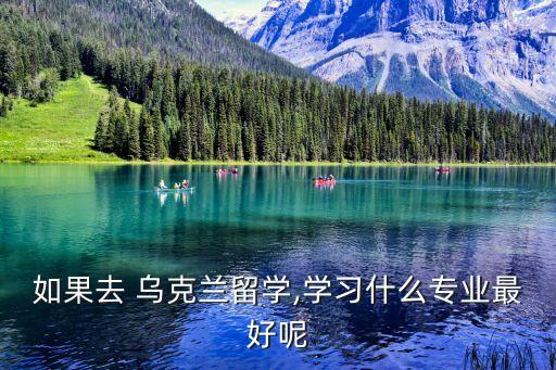 如果去 烏克蘭留學(xué),學(xué)習(xí)什么專業(yè)最好呢