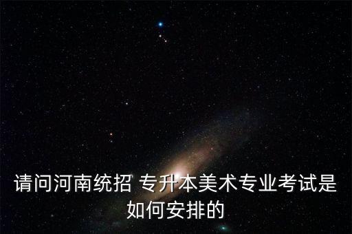 請(qǐng)問(wèn)河南統(tǒng)招 專升本美術(shù)專業(yè)考試是如何安排的