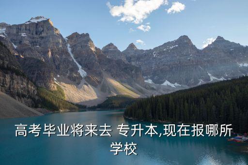 高考畢業(yè)將來去 專升本,現(xiàn)在報(bào)哪所學(xué)校