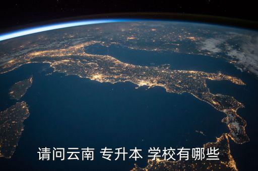 請(qǐng)問(wèn)云南 專(zhuān)升本 學(xué)校有哪些
