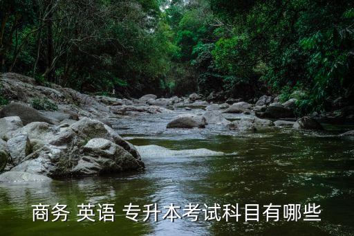 商務 英語 專升本考試科目有哪些