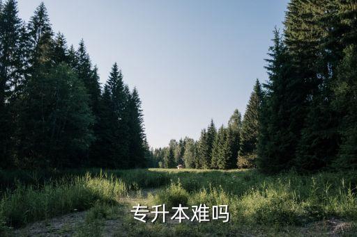  專升本難嗎