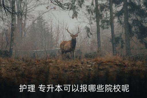  護(hù)理 專(zhuān)升本可以報(bào)哪些院校呢