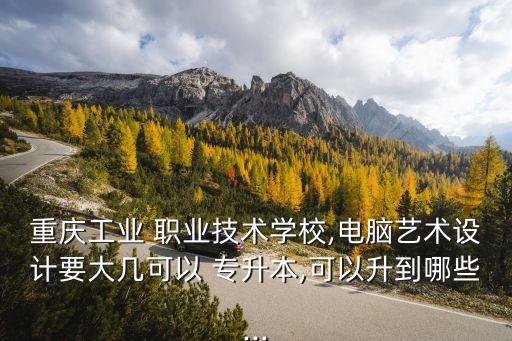 重慶工業(yè) 職業(yè)技術(shù)學(xué)校,電腦藝術(shù)設(shè)計(jì)要大幾可以 專(zhuān)升本,可以升到哪些...