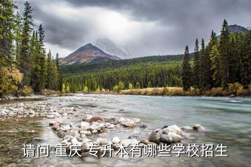 請(qǐng)問(wèn) 重慶 專升本有哪些學(xué)校招生