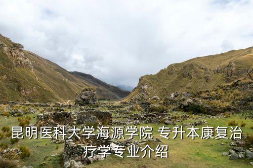 昆明醫(yī)科大學(xué)海源學(xué)院 專升本康復(fù)治療學(xué)專業(yè)介紹