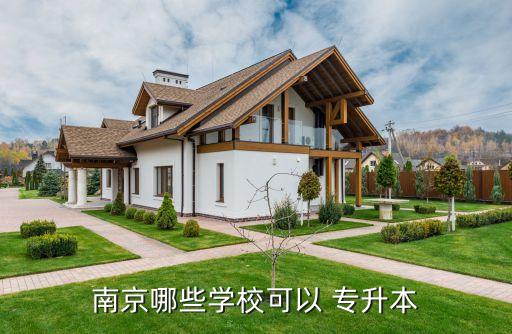 南京哪些學?？梢?專升本