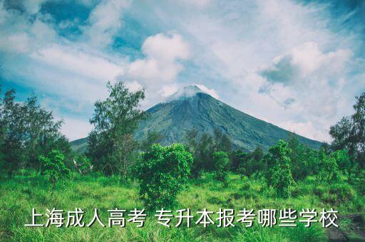 上海大學專升本