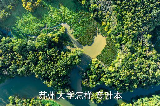  蘇州大學(xué)怎樣 專升本