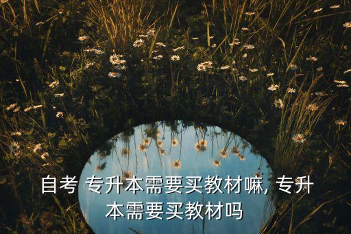  自考 專(zhuān)升本需要買(mǎi)教材嘛, 專(zhuān)升本需要買(mǎi)教材嗎