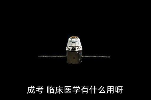 成考 臨床醫(yī)學有什么用呀