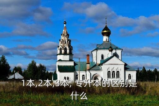 1本,2本,3本, 專升本的區(qū)別是什么