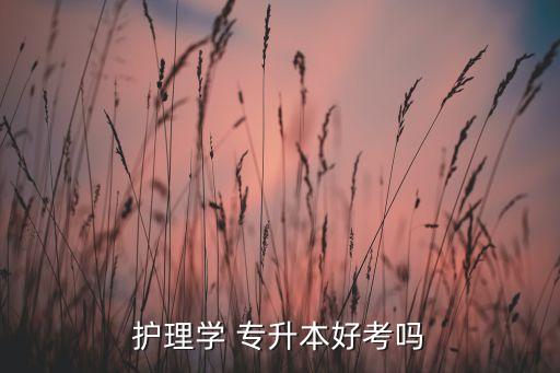 護(hù)理學(xué) 專升本好考嗎