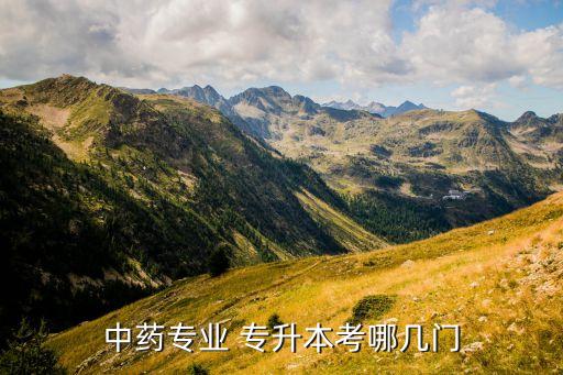 中藥專(zhuān)業(yè) 專(zhuān)升本考哪幾門(mén)