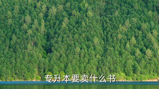  專升本要賣什么書