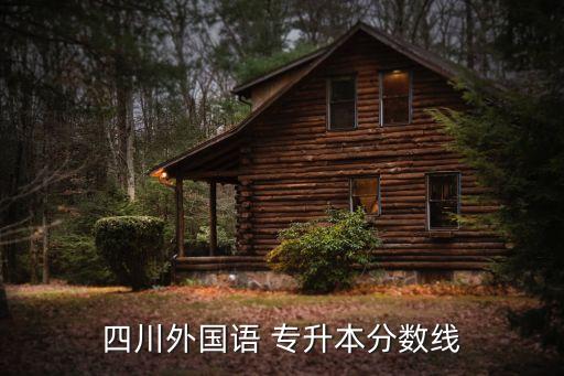 四川外國語 專升本分數(shù)線