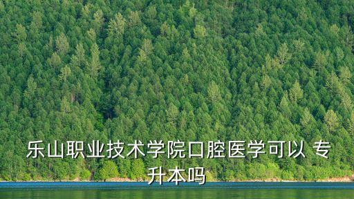 四川樂山專升本,樂山職業(yè)技術(shù)學院專升本幾率